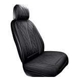 Cumpara ieftin Husa scaun auto universala RoGroup, piele PU perforata, model matlasat, antialunecare, impermeabila, pentru toate sezoanele, 52 x 53 cm, negru