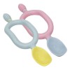 Set 2 lingurite pentru bebelusi Bibado, silicon, multicolor