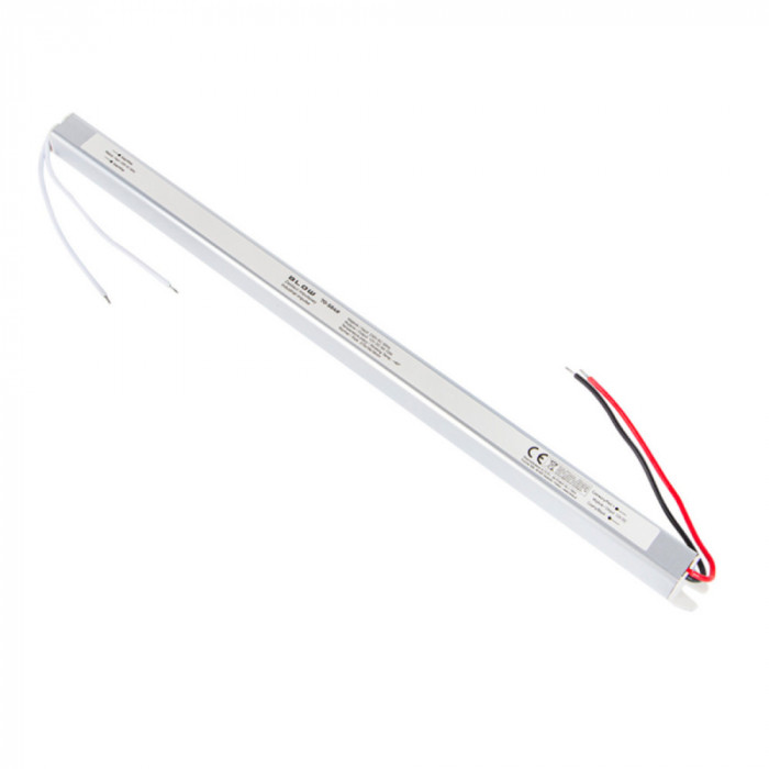 Alimentator slim LED-uri, 220V la 12V-6A, 72W, Blow 12104, carcasa aluminiu, gri