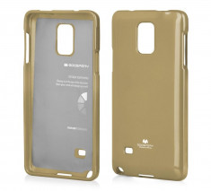 Husa Telefon Silicon Samsung Galaxy Note 4 n910 Gold Mercury foto