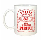 Cana alba personalizata, Editie Limitata 82 ani, INOVATIX&reg;. 330ml, Oem