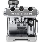 Espressor manual La Specialista Maestro, 1600W, 19 bari, Extractie la rece, Carafa pentru lapte cu tehnologie LatteCrema, Argintiu