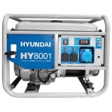 Hyundai HY8001 - Generator de uz general 7.5 kW Hyundai IC457 16 CP 25 l pornire mecanica monofazat