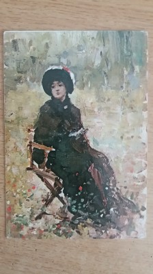 QW28 - Tematica arta - tablou pictor roman - Nicolae Grigorescu foto