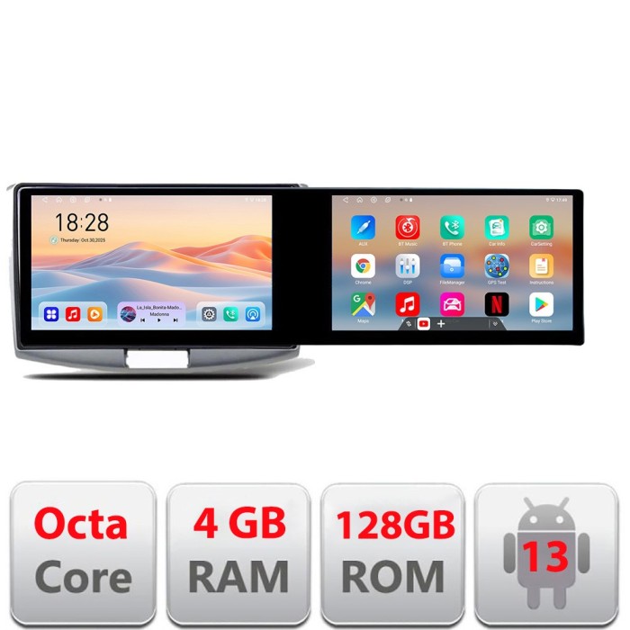 Navigatie VW Passat 2010-2015 Kit-267 Edotec 2 ecrane 8 core 4+128 21.6 inch Incell android Wifi 5Ghz gps internet CarStore Technology