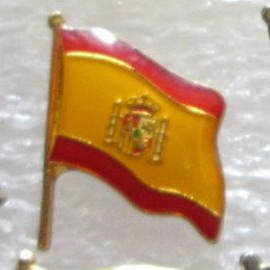 Insigna, pin - drapel Spania foto