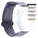 Curea material textil, compatibila Apple Watch 9|8|7|6|5|4|3|2|1 Series, 49mm|45mm|44mm|42mm, Negru