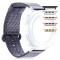 Curea material textil, compatibila Apple Watch 9|8|7|6|5|4|3|2|1 Series, 49mm|45mm|44mm|42mm, Negru
