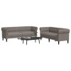 VidaXL Set de canapele, 2 piese, gri taupe, material 3209205