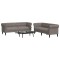 vidaXL Set de canapele, 2 piese, gri taupe, material 3209205