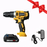 Set Complet Autofiletantă WAINER L20: 3-&icirc;n-1 cu Percuție, 65Nm, Mandrină Metalică 13mm + Acumulator 20V și Stație de &Icirc;ncărcare