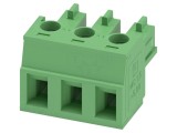 Regletă de conexiuni deconectabilă 3 pini, pas 5,08 mm