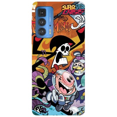 Husa compatibila cu Motorola Edge 20 Lite model The Grim Adventures of Billy and Mandy, Silicon, TPU, Viceversa foto