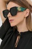 Gucci ochelari de soare femei, culoarea verde