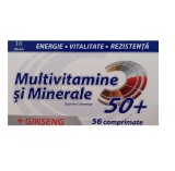 Multivitamine si Minerale cu Ginseng 50+, 56 comprimate, Zdrovit