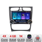 Navigatie Mercedes C W203 2000-2004 Kit-clk Edotec 4+64 10.5 inch Incell 1K android Wifi 5Ghz gps internet Q