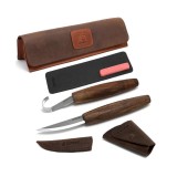 Set de sculptura lingura BeaverCraft S01X Brown, 4 piese