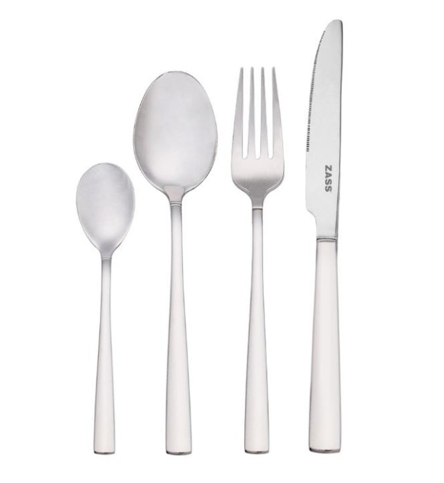 Set 24 tacamuri, 6 linguri, 6 furculite, 6 cutite si 6 lingurite Zass Gourmet ZG-CS 01 - RESIGILAT