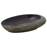 Cumpara ieftin Lavoar de blat, violet si gri, 59x40x14 cm, ceramica, oval