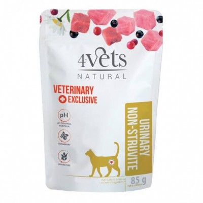 4Vets Cat Natural Veterinary Exclusive URINARY NON-STRUVITE 85 g foto