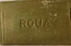 CY - Sapun vechi "ROUA" nefolosit / Romania comunism (RSR) / 7,50 cm x 5 cm x 2 cm / RARITATE