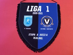 Fanion (protocol) fotbal UNIVERSITATEA Craiova-VIITORUL Constanta (23.01.2021) foto