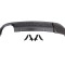 Set 3 buc. spoiler bara spate spate VW GOLF VII (5K), 10.2012-, negru; cu iesiri evacuare dubla; TUNING,