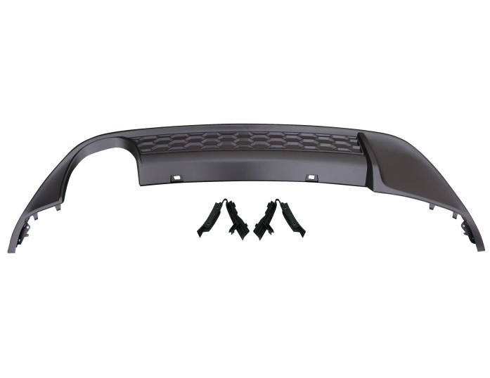 Set 3 buc. spoiler bara spate spate VW GOLF VII (5K), 10.2012-, negru; cu iesiri evacuare dubla; TUNING,