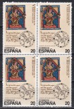 Spania 1988-800 de ani de la formarea Parlamentului Regatului Leon,Bloc de 4,MNH, Nestampilat