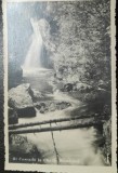 Carte postala, Cascada la Cheile Bicazului, regiunea Lacului Rosu, 1937