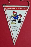Fanion meci fotbal (anii`80) - ROMANIA la Campionatul European FRANTA (12-27.IUNIE 1984)