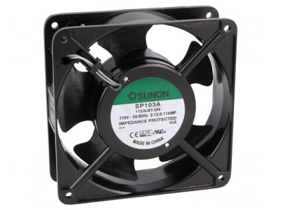 Ventilator axial 115V 120x120x38mm 122m3/h 37dBA foto