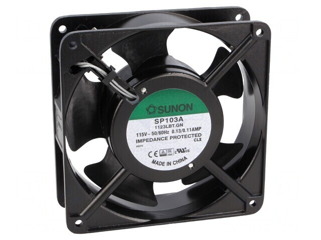 Ventilator axial 115V 120x120x38mm 122m3/h 37dBA
