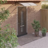 Copertina Usa Gossi Negru 150x100 cm Policarbonat Protectie Ploaie Grindina Copertine Intrare Exterior