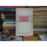 INTRODUCERE IN SOCIOLOGIE , ARMAND CUVILLIER