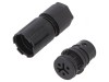 Conector Circular Mufă RST Mamă 3 PIN Argintat 8A 250V 4-7mm