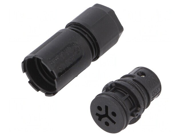 Conector Circular Mufă RST Mamă 3 PIN Argintat 8A 250V 4-7mm