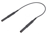 Cablu de măsurare 6kV 16A 0,5m negru HSPL AWG16