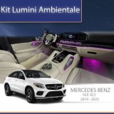 Lumini Ambientale trimuri usi si picioare Mercedes GLE GLS W166 control pe sistemul original sau telefon CarStore Technology