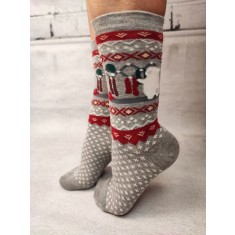 STK445-100 Sosete medii din bumbac ultrasox model multicolor