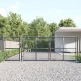 vidaXL Poartă de grădină din plasă antracit 400x175 cm oțel galvanizat