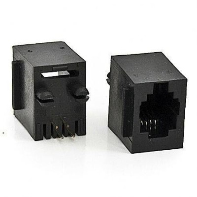 Mufa mama RJ11 telefon 6P4C montare pe placa EDC foto