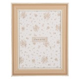 Cumpara ieftin Rama foto masa mdf maro alb 19x2x24 cm, 15x20 cm