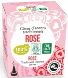 Conuri parfumate naturale - trandafir, indiene, 12 buc., Aromandise