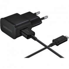 Incarcator Original 2A SAMSUNG + Cablu MicroUSB (Negru) Fast Charge EP-TA12EBE BLISTER foto