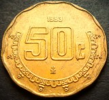 Cumpara ieftin Moneda exotica 50 CENTAVOS - MEXIC, anul 1993 *cod 3210