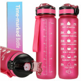 Sticla de Apa gradata pentru sport 1L Pink