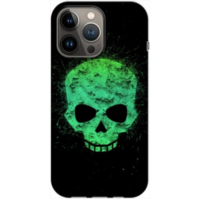 Husa compatibila cu Apple iPhone 13 Pro Max model Neon Skull, Silicon, TPU, Viceversa foto