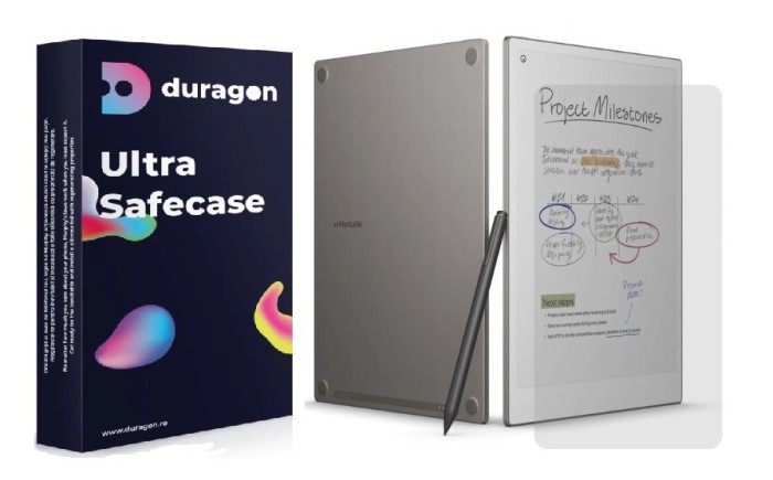 Folie Duragon, pentru reMarkable Paper Pro, Kit inclus, Silicon Premium
