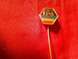 INSIGNA Romania - IPA - Institutul Proiectare Automatizari Bucuresti , metal si email , h=1,3cm